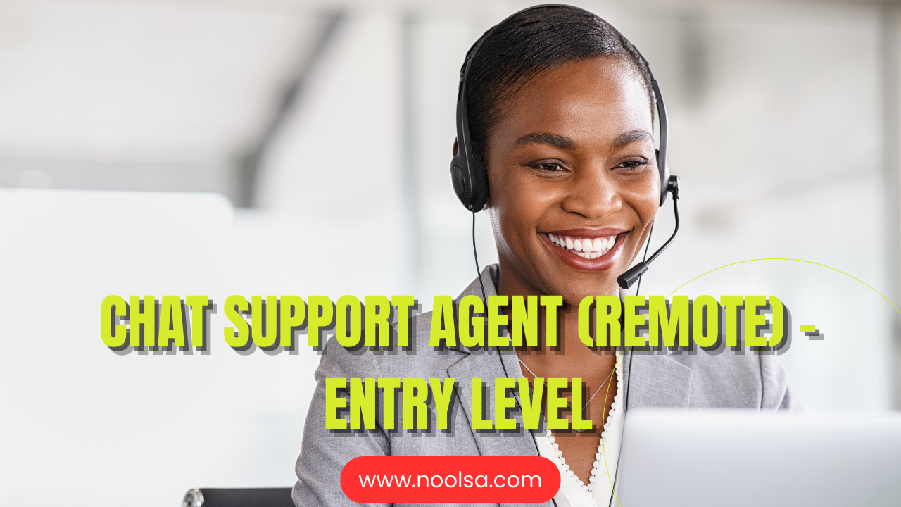 Chat Support Agent (Remote) – Entry Level